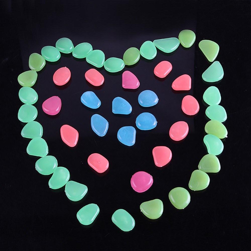 Luminous Pebbles Colorful Stones 50pcs/Bag