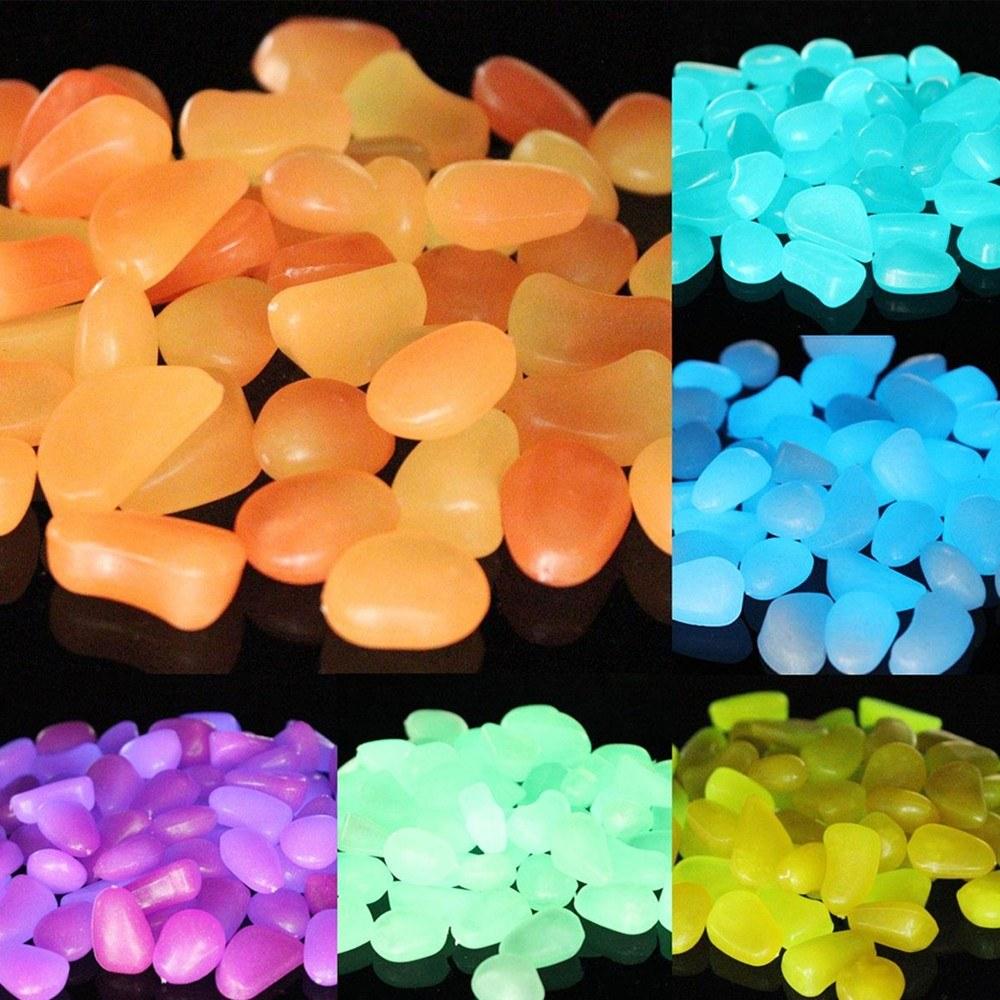 Luminous Pebbles Colorful Stones 50pcs/Bag