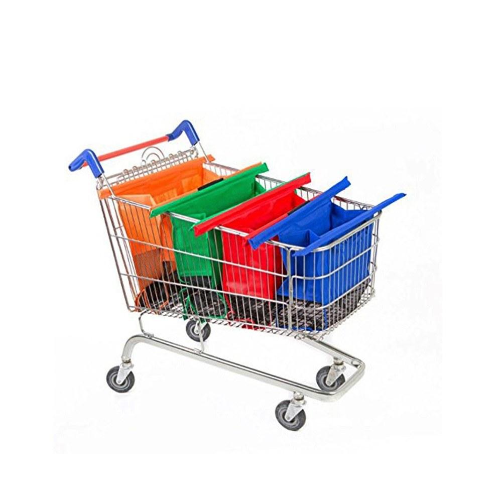 Thicken Cart Trolley Supermarket Shopping Grocery Grab Storage Bags 4pcs/Set