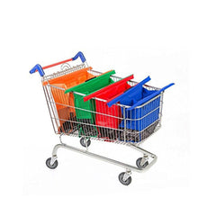 Thicken Cart Trolley Supermarket Shopping Grocery Grab Storage Bags 4pcs/Set