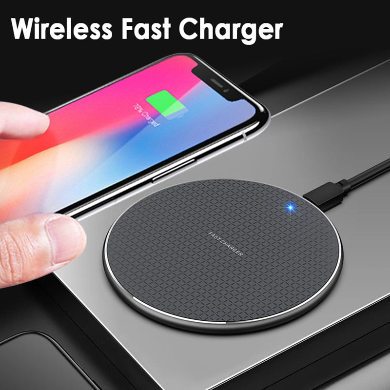 Wireless 10W Power Quick Charger For Samsung S8 S9 Fast Pad IPhone 11 Pro XS Max XR Xiaomi