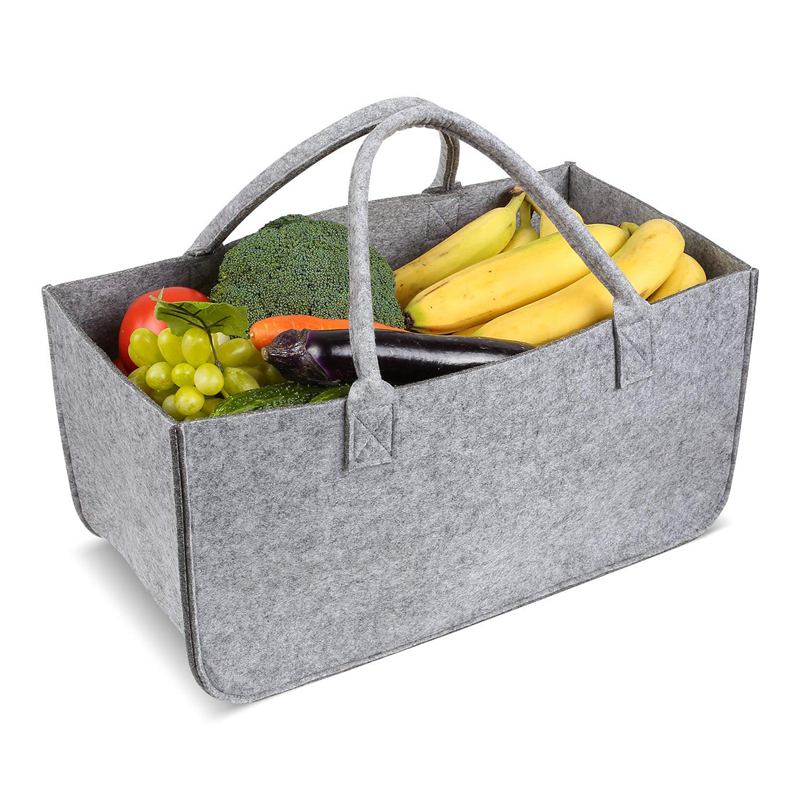 Felt Purse, Felt Storage Bag Large Capacity Casual Shopping Bag