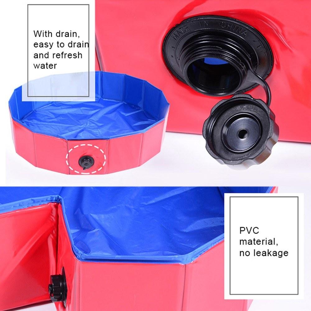 Foldable Pet Bath Pool -Collapsible Dog Pool Pet Bathing Tub Pool for Dogs Cats