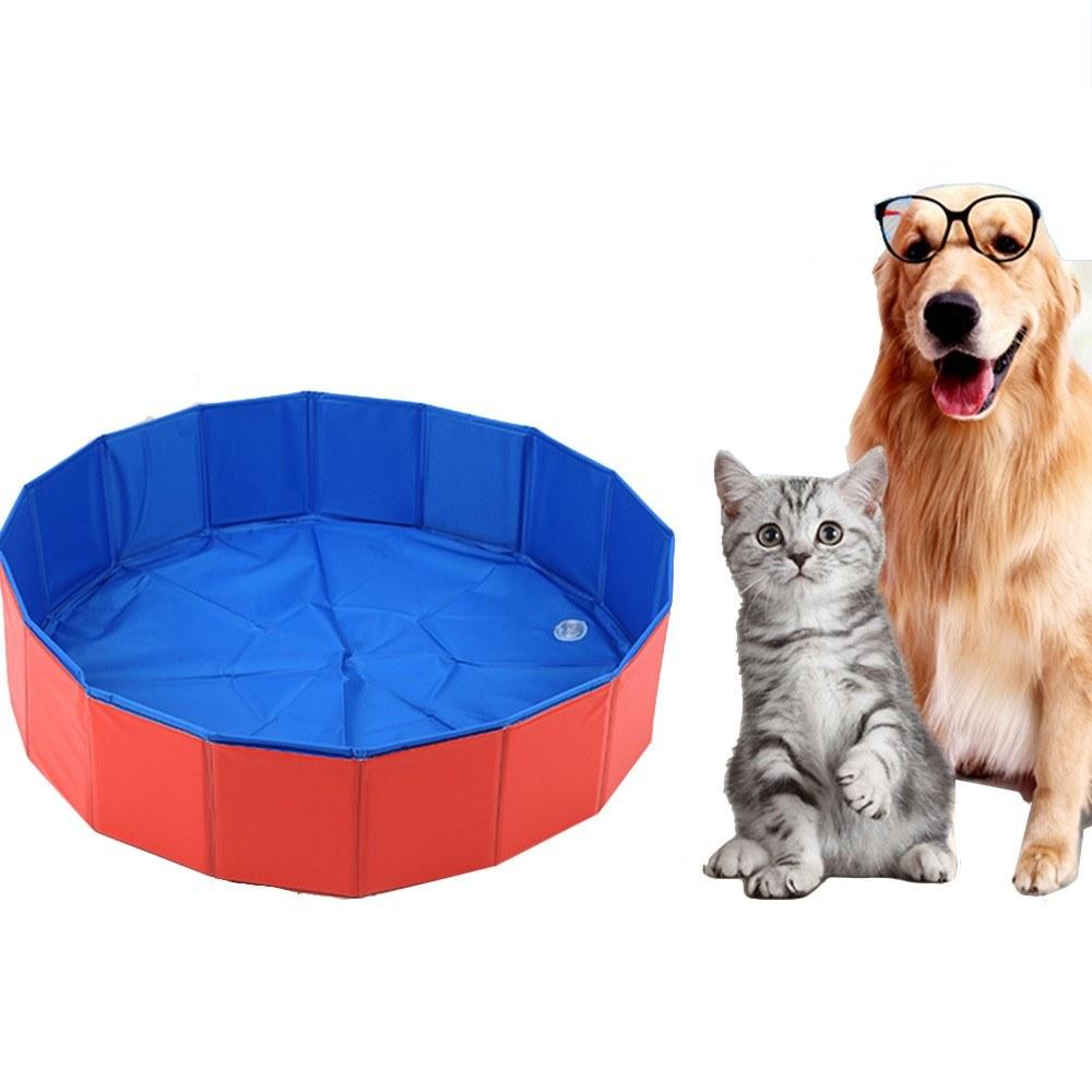 Foldable Pet Bath Pool -Collapsible Dog Pool Pet Bathing Tub Pool for Dogs Cats