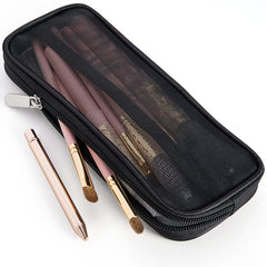 Portable Makeup Brushes Holder Case Women Mesh Cosmetic Organizer Tools Pouch Beauty Brush Bag Girl