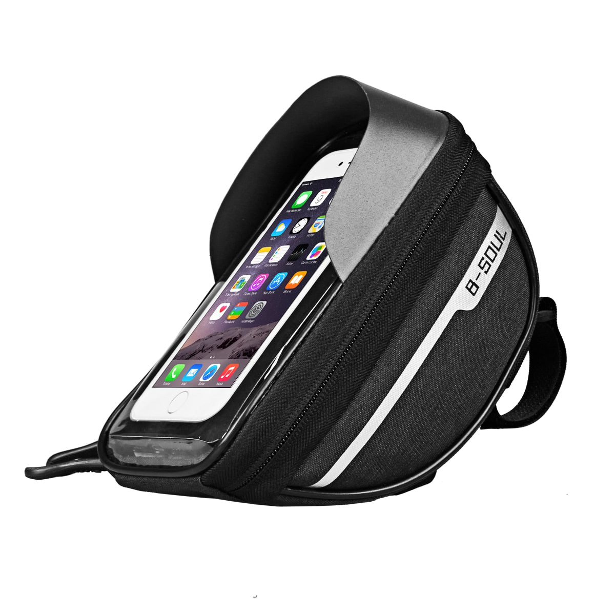Cycling Bike Head Tube Handlebar Mount Bag With Mobile Phone Case Holder Screen