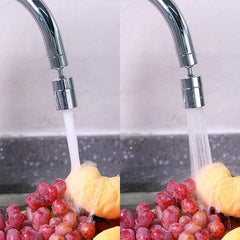 Kitchen faucet bubbler 360-degree double modes 2-flow splash-proof