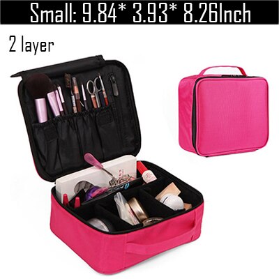 Women Cosmetic Bag Travel Makeup Organizer Professional Make Up Box Cosmetics Pouch Bags Beauty Case For Artist