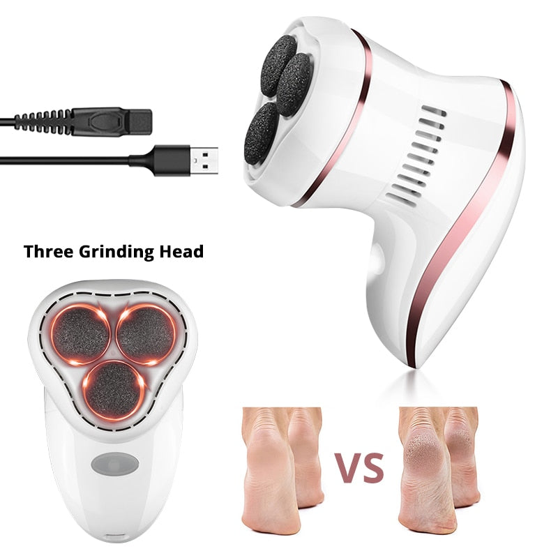 Electric Pedicure Tool USB Charging Foot File Dead Skin Callus Remover Grinder Heel
