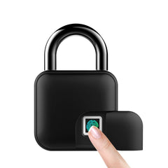 Smart Fingerprint Padlock IP65 Waterproof Anti-Theft Security Door, Luggage, Bicycle Lock