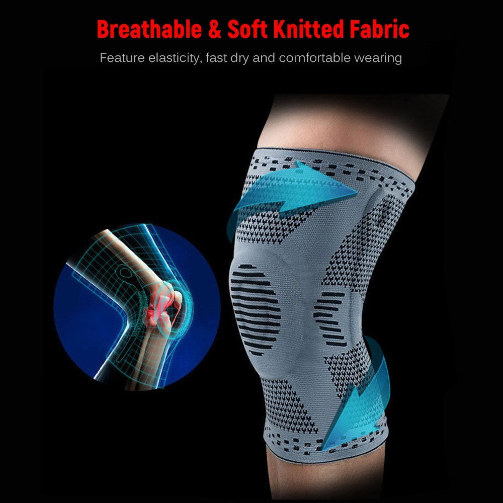 2PCS Knee Compression Sleeve Support Protective Breathable Non-slip Knee Brace