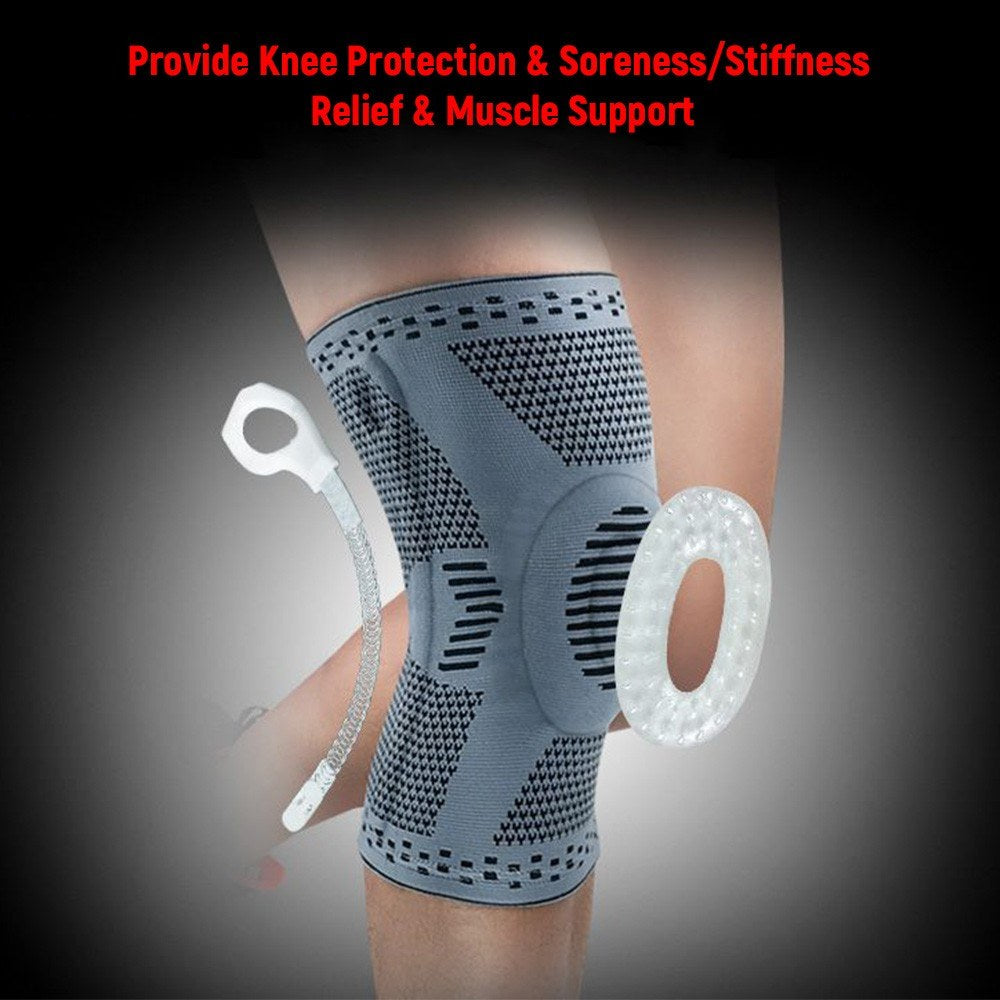 2PCS Knee Compression Sleeve Support Protective Breathable Non-slip Knee Brace