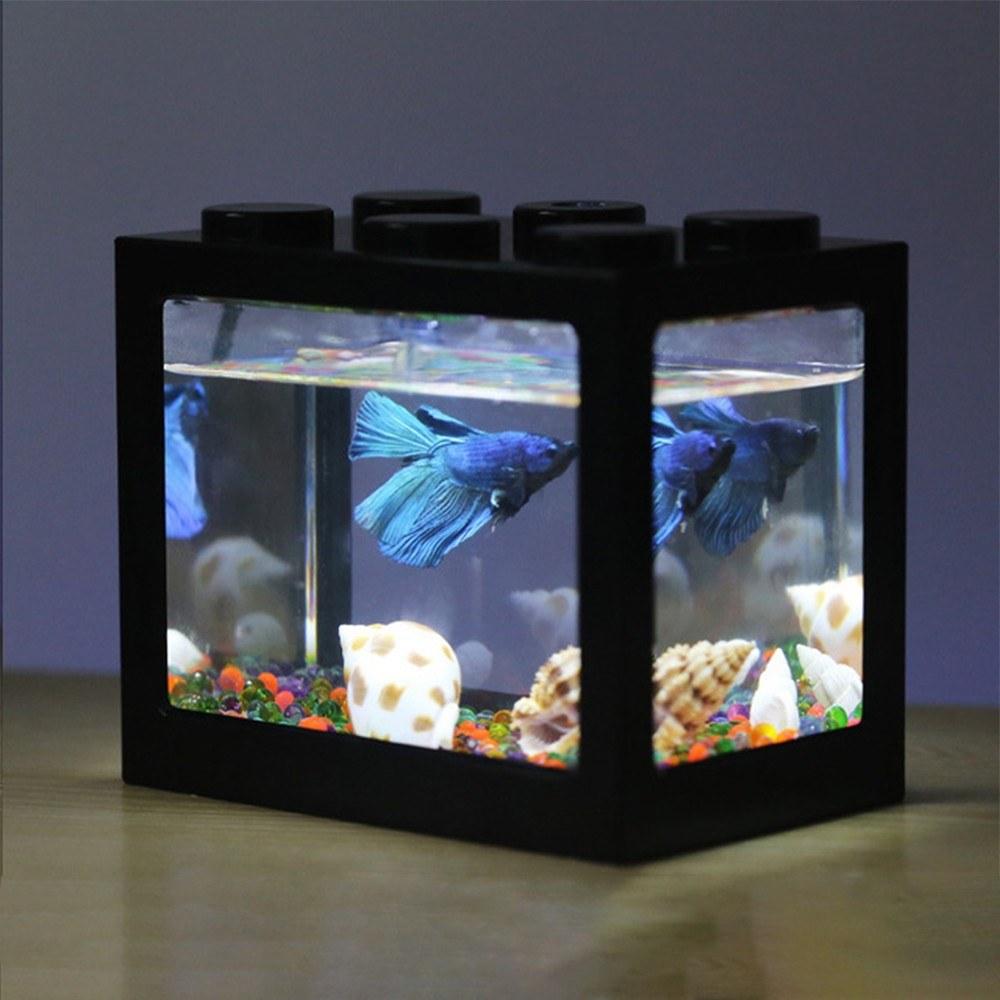 USB Mini Fish Tank Desktop LED Fish Tank