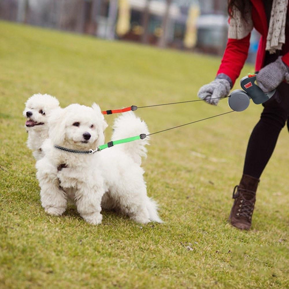 Two Dog Retractable Leash Dual Retractable Leash