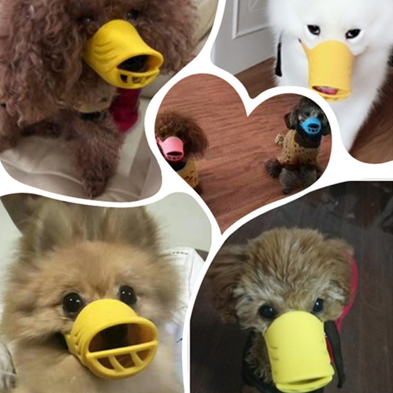 Dog Muzzle Mouth Cover Prevent Barking Biting Chewing Soft Silicone