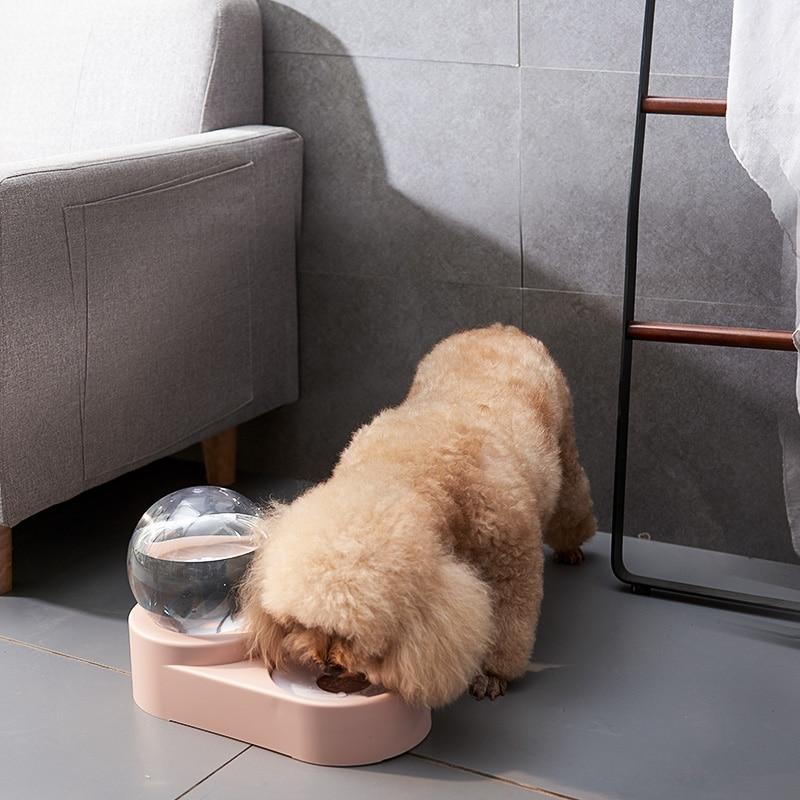 1.8L Automatic Food Fountain for Water Drinking Single Large Bowl Feeding Container