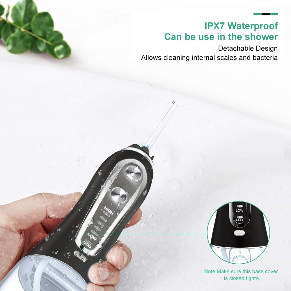 Rechargeable Oral Irrigator Dental Water Flosser Jet Waterproof Portable Teeth Cleaner