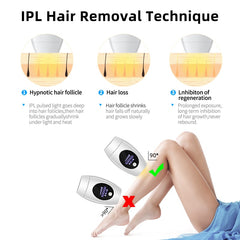 600000 Flash Professional Permanent Laser Epilator LCD Display IPL Hair Removal Machine