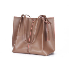 Large capacity Tote Bag female new Korean version simple soft leather commuting bag College Students Leisure Fashion