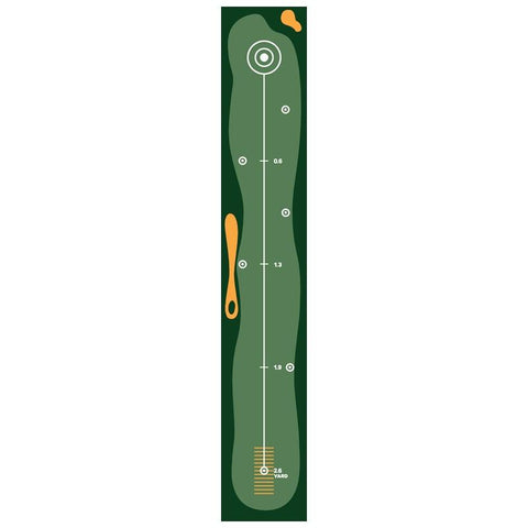 Two-Way Golf Anti-Slip Practice Putting Mat in door