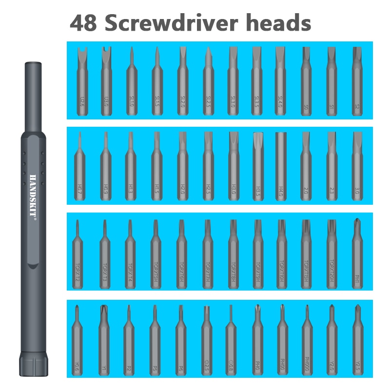 49 In 1 Precision Screwdriver Set Magnet Repair Electronics Tool Kit - JustgreenBox