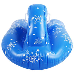 Inflatable Snow Flakes Large PVC Tube Boat For Winter Skating