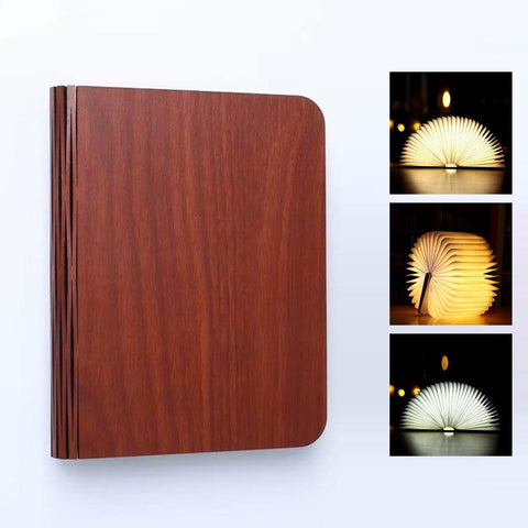 Fordable Night LED Book-light USB Rechargeable Magnetic 3 color