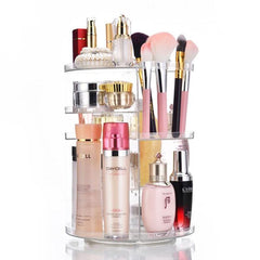 Plastic Cosmetic Storage Box, Rotating Organizer