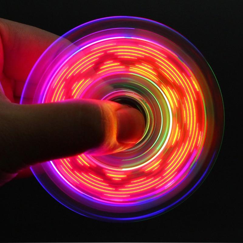 Glow in the Dark Adult Toy Anti Stress Led Fidget Tri-Spinner