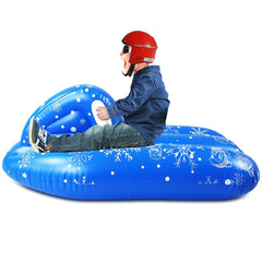 Inflatable Snow Flakes Large PVC Tube Boat For Winter Skating