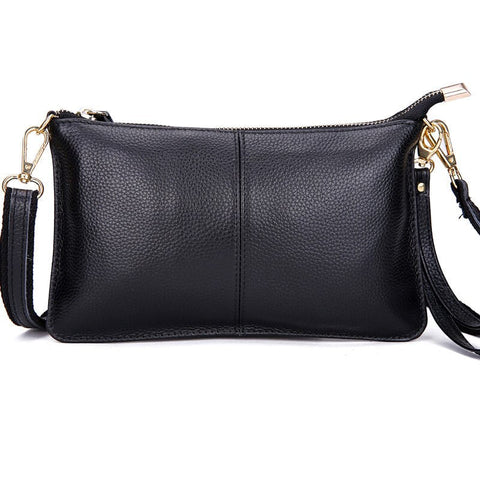 Women Genuine Leather Day Clutches Candy Color Bags Women's Fashion Crossbody Bags Small Clutch Bags