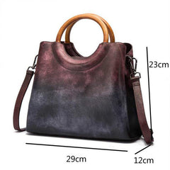 Handmade Genuine Leather Tote Messenger Bag New Leisure Women Handbags Casual Shoulder & Crossbody Bags
