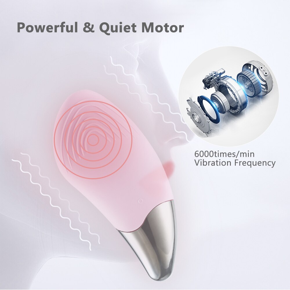 Electric Silicone Waterproof Blackhead Remover Facial Pore Deep Cleansing Skincare Massager