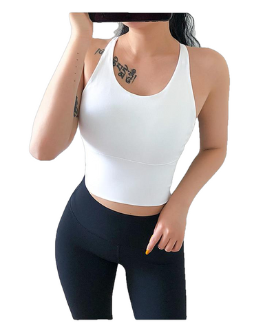 Heal Orange Sports Top Vest Beauty Back Bra Shock Proof Gathering High Intensity Yoga Underwear Fitness - JustgreenBox