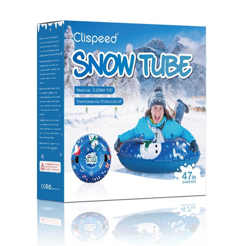 120cm Inflatable PVC Snow Ring Sled, Wear Resistant