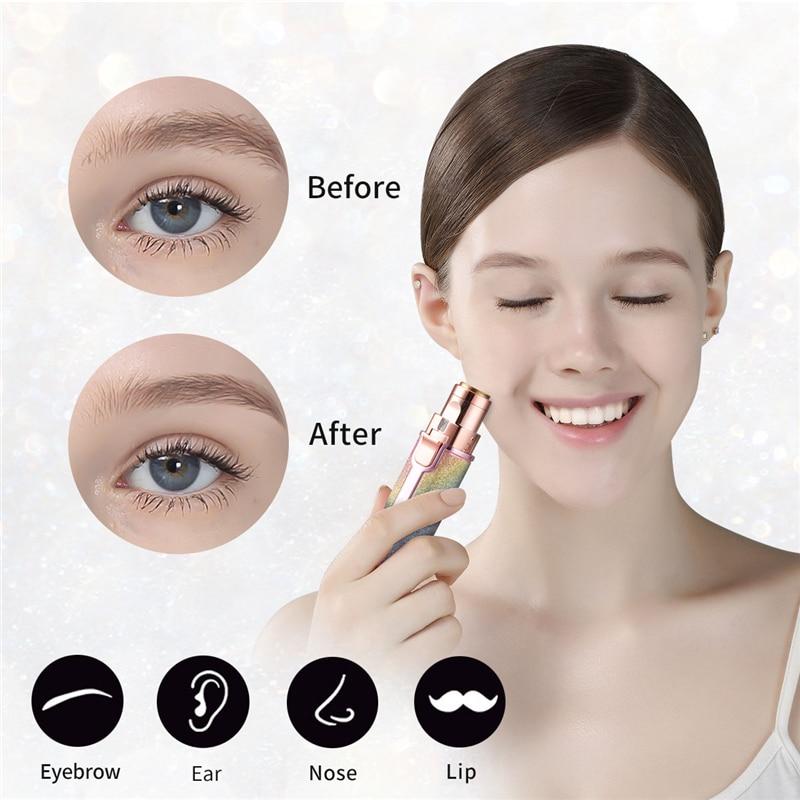 2 In 1 Electric Eyebrow Painless Trimmer