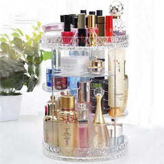 Plastic Cosmetic Storage Box, Rotating Organizer