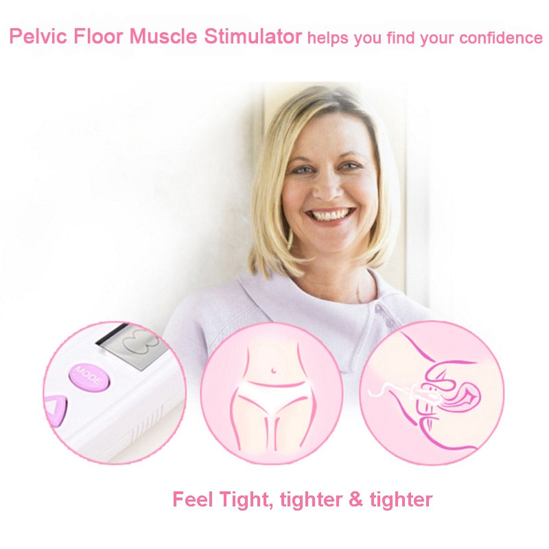 TENS EMS Electric Pelvic Floor Muscle Stimulator Vaginal Trainer Kegel Exerciser Incontinence Therapy Vagina Tightening Women 220V