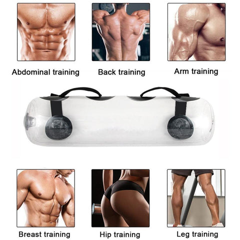 Fitness Water Power bag Weight Lifting Training Equipment for Muscle Training 25 pounds