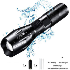 8000LM Powerful Waterproof LED Portable Camping Lamp Torch Lights Lanternas Self Defense Tactical Flashlight - JustgreenBox