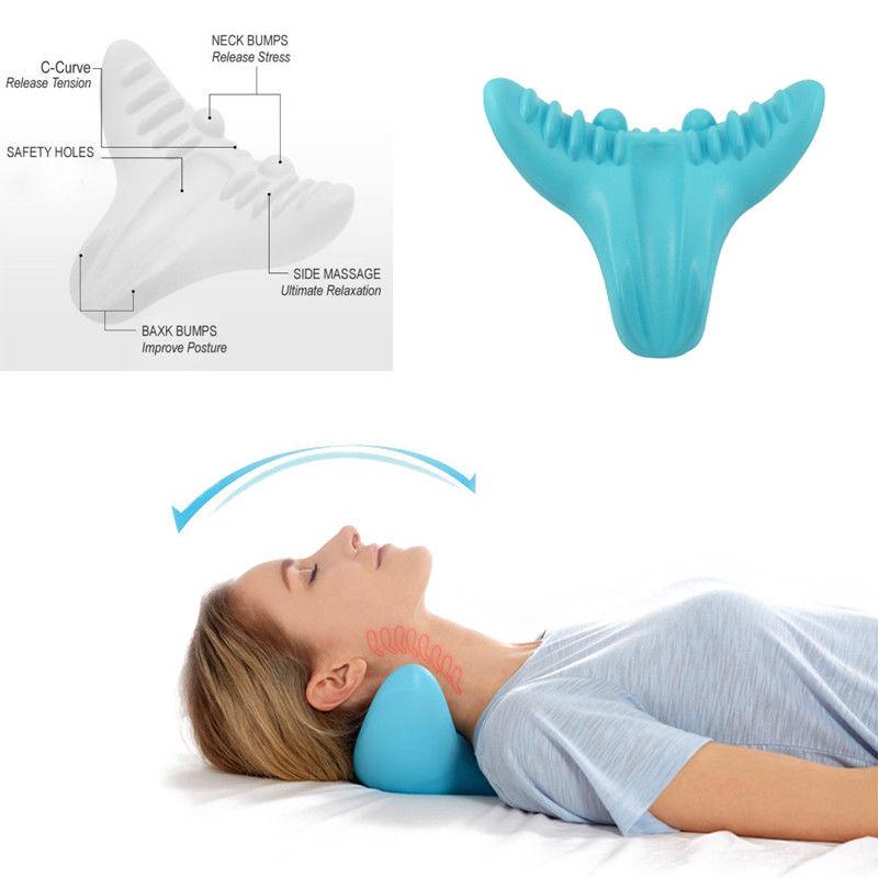 Portable Neck Pillow Gravity Acupressure Massager Health Care Cushion For travel Car Office Orthopedic