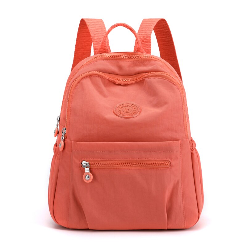 Women Waterproof Nylon Backpack Fashion Female Shoulder Bag Youth Vitality Style Multi-functional Travel School
