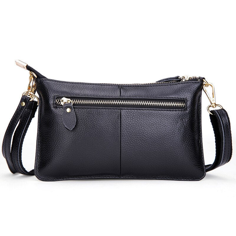 Women Genuine Leather Day Clutches Candy Color Bags Women's Fashion Crossbody Bags Small Clutch Bags