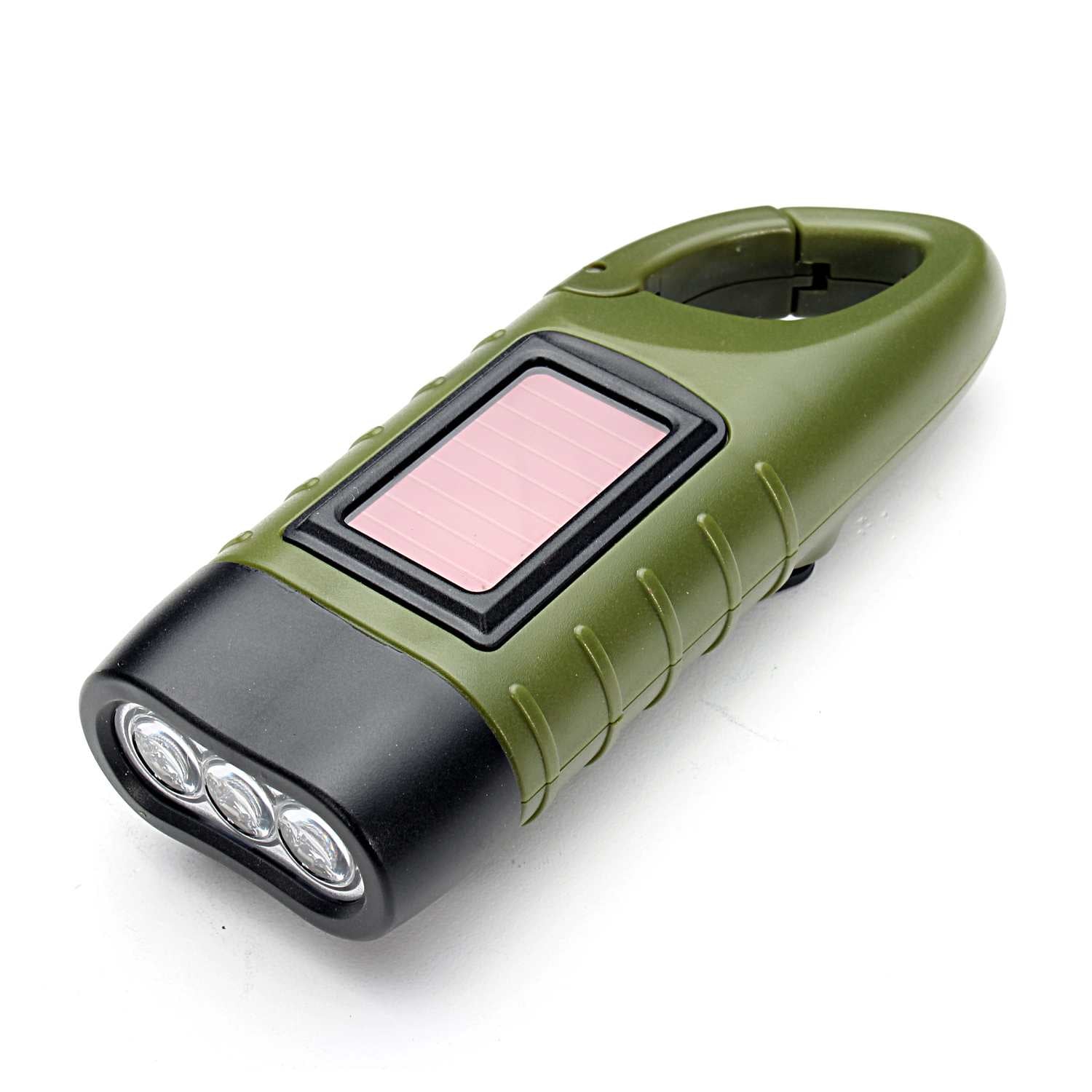 Mini Emergency Hand Crank Solar Flash Rechargeable LED Charging Powerful Light Lamp Torch For Outdoor Camping - JustgreenBox