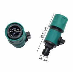 Plastic Valve with Quick Connector Agriculture Garden Watering Prolong Hose Irrigation Pipe Fittings Adapter Switch 1 Pc - JustgreenBox
