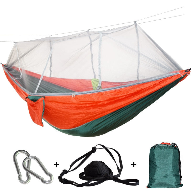 Portable Mosquito Net Hammock Tent With Adjustable Straps And Carabiners Large Stocking  21 Colors In Stock - JustgreenBox