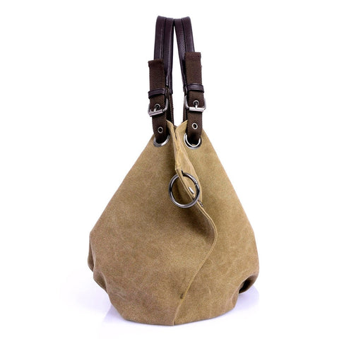 Women Canvas Messenger Bags Female Crossbody Bags Solid Shoulder Bag Fashion Casual Designer Female Handbag Large Capacity