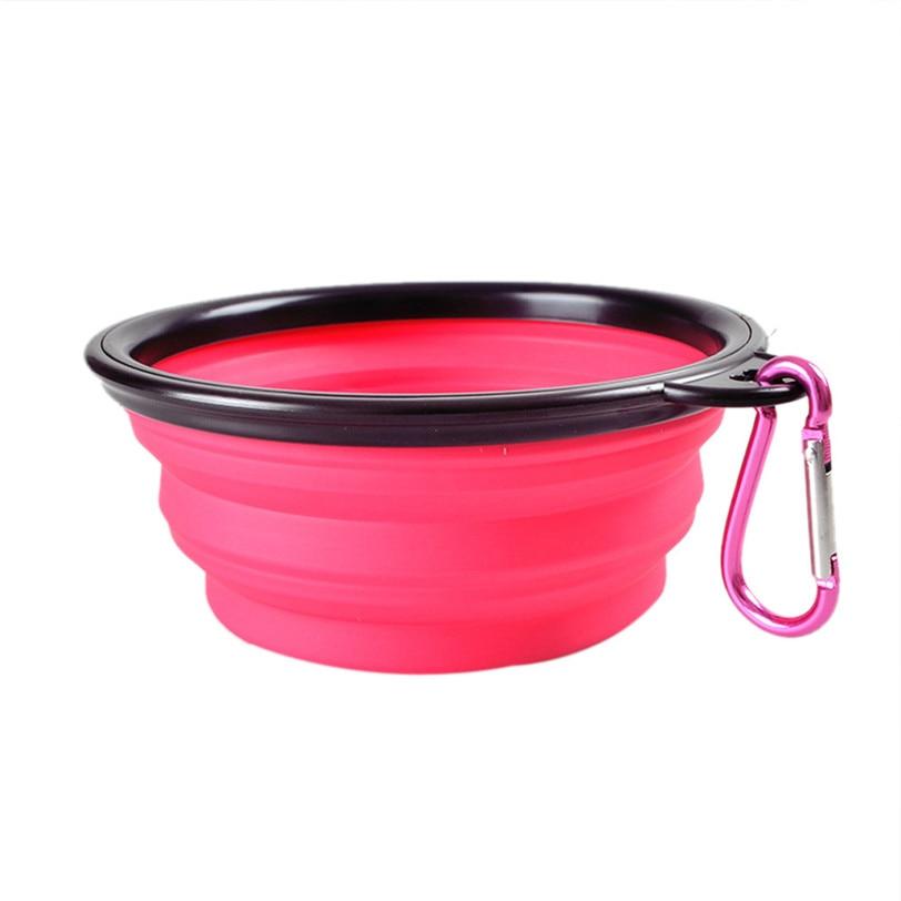 Fordable Pet Feed Bowl Eco-Friendly Silicone Travel Portable Puppy Container