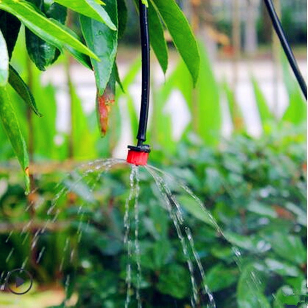 Micro Drip Irrigation System Plant Automatic Spray Greenhouse Watering Kits Garden Hose Adjustable Dripper Sprinkler - JustgreenBox