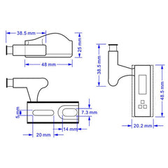 10Pcs LED Smart Touch Induction Cabinet Light Cupboard Inner Hinge Lamp Sensor Night for Closet Wardrobe